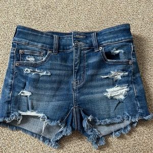 American Eagle High Waisted Short Shorts (size 00)